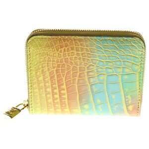 Louis Vuitton Crocodile Zippy Coin Wallet Yellow Multicolor